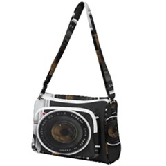 Vintage Camera Front Pocket Crossbody Bag by Sudhe