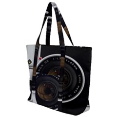 Vintage Camera Zip Up Canvas Bag