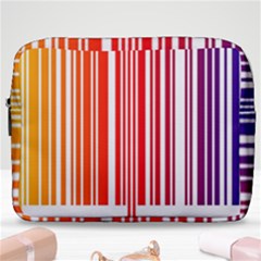 Colorful Gradient Barcode Make Up Pouch (large) by Sudhe