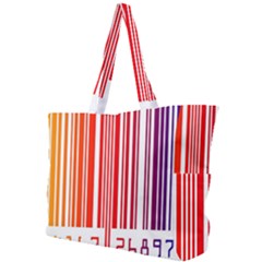 Colorful Gradient Barcode Simple Shoulder Bag by Sudhe