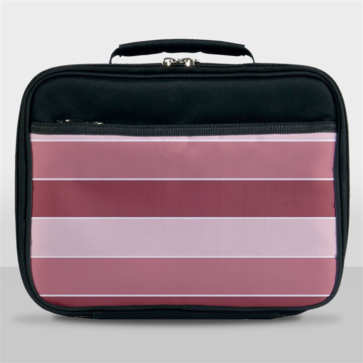 Striped Shapes Wide Stripes Horizontal Geometric Lunch Bag