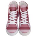 Striped Shapes Wide Stripes Horizontal Geometric Women s Hi-Top Skate Sneakers View1