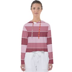 Striped Shapes Wide Stripes Horizontal Geometric Women s Slouchy Sweat by Sudhe