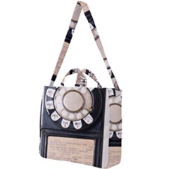 Vintage Payphone Square Shoulder Tote Bag by Sudhe