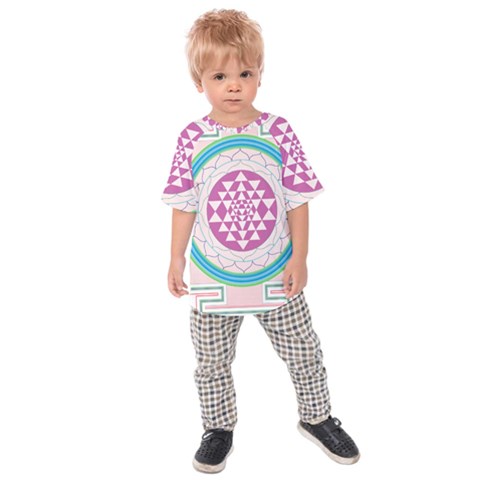 Mandala Design Arts Indian Kids  Raglan Tee by Sudhe