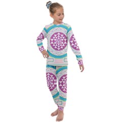 Mandala Design Arts Indian Kids  Long Sleeve Set 