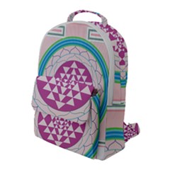 Mandala Design Arts Indian Flap Pocket Backpack (large)