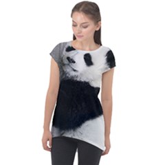 Panda Bear Sleeping Cap Sleeve High Low Top by Sudhe