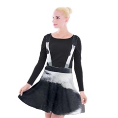 Panda Bear Sleeping Suspender Skater Skirt by Sudhe