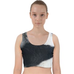 Panda Bear Sleeping Velvet Racer Back Crop Top by Sudhe