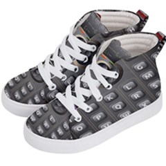 Scientific Solar Calculator Kids  Hi-top Skate Sneakers by Sudhe