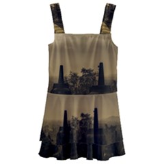 Borobudur Temple  Indonesia Kids  Layered Skirt Swimsuit