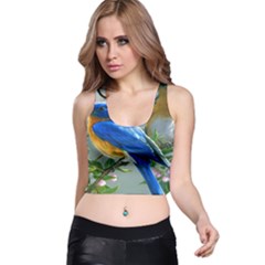 Loving Birds Racer Back Crop Top by Sudhe