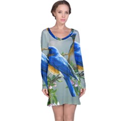 Loving Birds Long Sleeve Nightdress by Sudhe