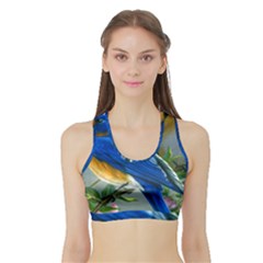 Loving Birds Sports Bra With Border by Sudhe