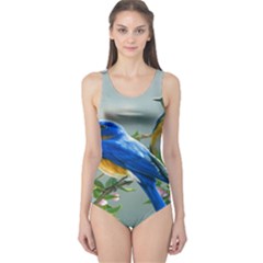 Loving Birds One Piece Swimsuit by Sudhe