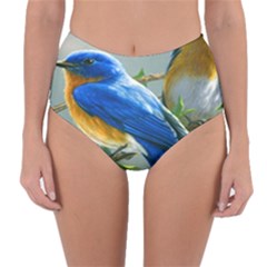 Loving Birds Reversible High-waist Bikini Bottoms by Sudhe