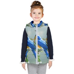 Loving Birds Kids  Hooded Puffer Vest by Sudhe