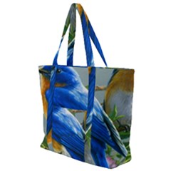 Loving Birds Zip Up Canvas Bag