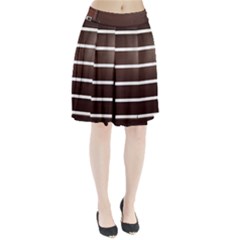 Minimalis Brown Door Pleated Skirt by Sudhe