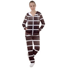 Minimalis Brown Door Women s Tracksuit