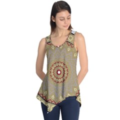 Mandala Art Ornament Pattern Sleeveless Tunic by Sudhe