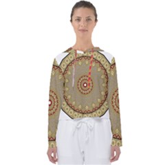 Mandala Art Ornament Pattern Women s Slouchy Sweat by Sudhe