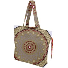 Mandala Art Ornament Pattern Drawstring Tote Bag by Sudhe