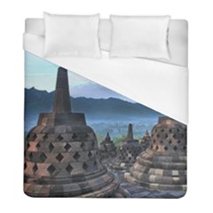 Borobudur Temple  Morning Serenade Duvet Cover (full/ Double Size) by Sudhe