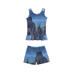 Borobudur Temple  Morning Serenade Kids  Boyleg Swimsuit by Sudhe