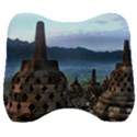 Borobudur Temple  Morning Serenade Velour Head Support Cushion View1