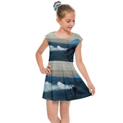 Bromo Caldera De Tenegger  Indonesia Kids  Cap Sleeve Dress by Sudhe