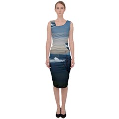 Bromo Caldera De Tenegger  Indonesia Sleeveless Pencil Dress by Sudhe