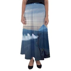 Bromo Caldera De Tenegger  Indonesia Flared Maxi Skirt by Sudhe