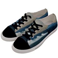 Bromo Caldera De Tenegger  Indonesia Men s Low Top Canvas Sneakers by Sudhe