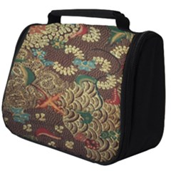 Colorful The Beautiful Of Art Indonesian Batik Pattern Full Print Travel Pouch (big) by Sudhe