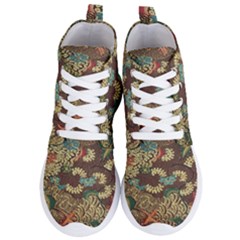 Colorful The Beautiful Of Art Indonesian Batik Pattern Women s Lightweight High Top Sneakers by Sudhe