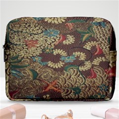 Colorful The Beautiful Of Art Indonesian Batik Pattern Make Up Pouch (large) by Sudhe