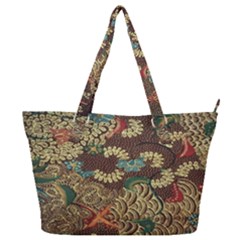 Colorful The Beautiful Of Art Indonesian Batik Pattern Full Print Shoulder Bag by Sudhe