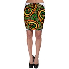 Celtic Celts Circle Color Colors Bodycon Skirt by Sudhe