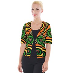 Celtic Celts Circle Color Colors Cropped Button Cardigan by Sudhe