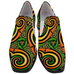 Celtic Celts Circle Color Colors Slip On Heel Loafers