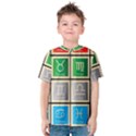 Set Of The Twelve Signs Of The Zodiac Astrology Birth Symbols Kids  Cotton Tee View1