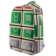 Set Of The Twelve Signs Of The Zodiac Astrology Birth Symbols Classic Backpack by Sudhe