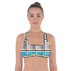 Set Of The Twelve Signs Of The Zodiac Astrology Birth Symbols Cross Back Sports Bra by Sudhe