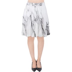 Marble Granite Pattern And Texture Velvet High Waist Skirt by Sudhe