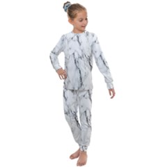 Marble Granite Pattern And Texture Kids  Long Sleeve Set 