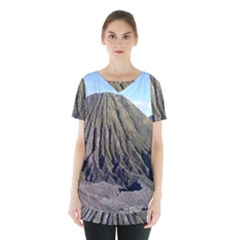 Mount Batok Bromo Indonesia Skirt Hem Sports Top by Sudhe