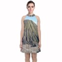 Mount Batok Bromo Indonesia Velvet Halter Neckline Dress  View1