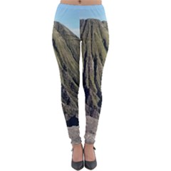 Mount Batok Bromo Indonesia Lightweight Velour Leggings by Sudhe